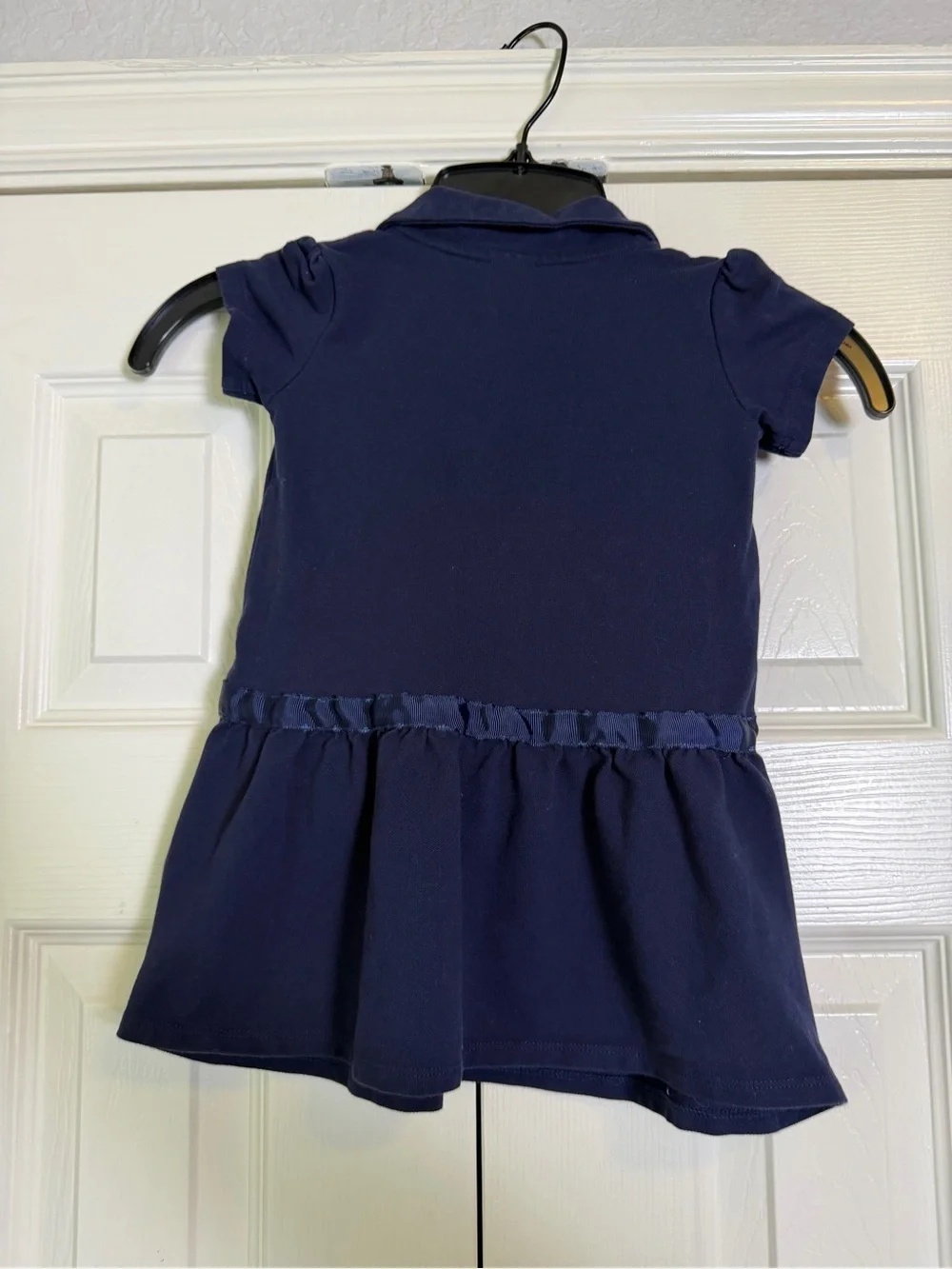 Gymboree Navy Polo Dress with Ribbon Detail- back to school